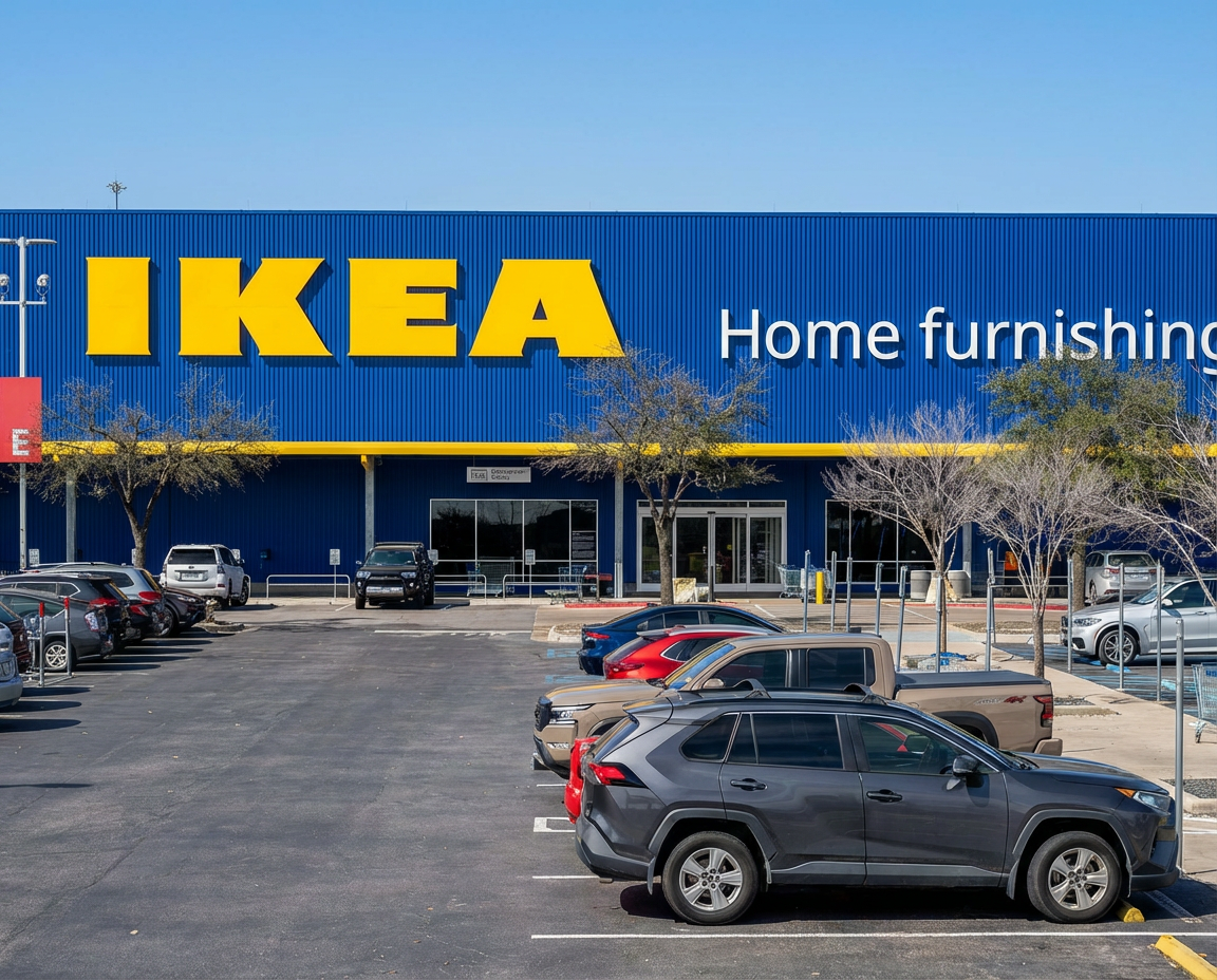 Падащият сняг над малкото шведско градче Елмхулт където се ражда