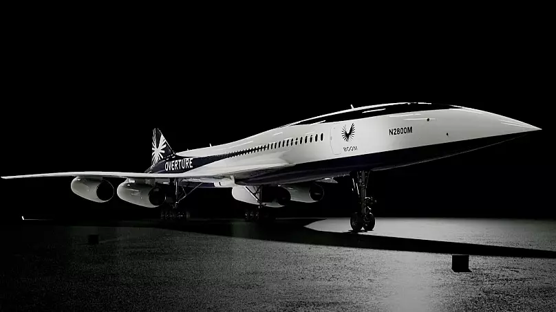 Американският стартъп Boom Supersonic представи своя елегантен нов самолет, супербърз